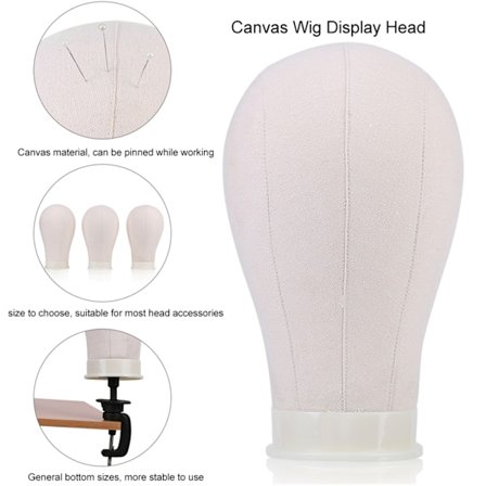 56 cm Kangaspäällysteinen Peruukinpää Mallinukke Hatun Päänauhan Lippiksen Esittely Manikin Malli