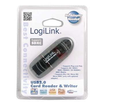 LogiLink Card Reader Single Slot SD/MMC USB2.0