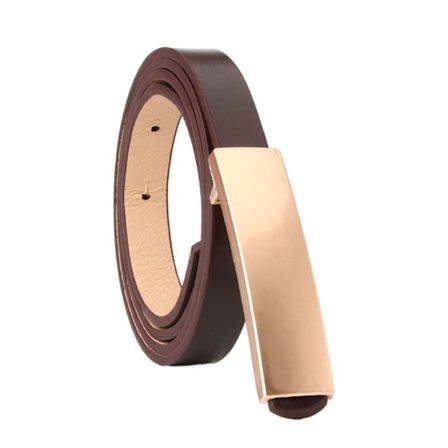 Kvinner Kvinnelige Damer Belter Tynt Belte KAFFE