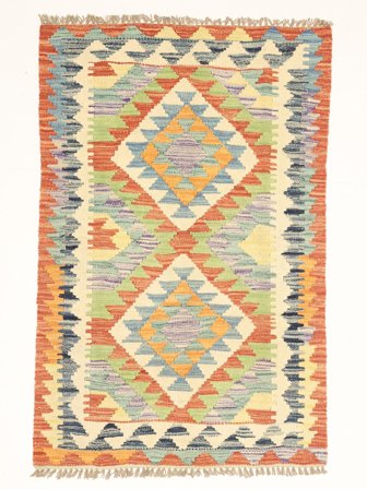 Kelim Afghan Old Style Matta Orientalisk (Ull, Afghanistan)