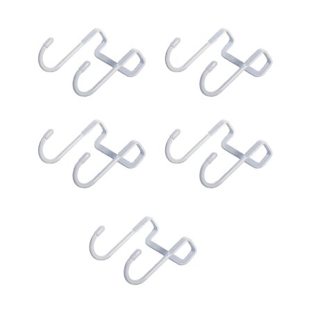 5pcs Stainless Steel Cabinet Trace Free Hook S-type Hanger Towel Shelf Holder