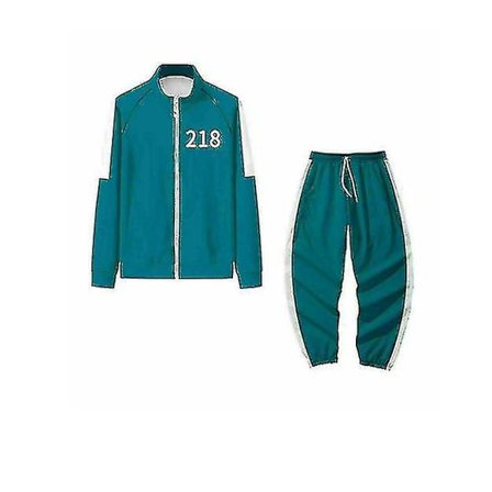 Squid Game Hoodie Tracksuit Set Halloween Party Kostym_h 218