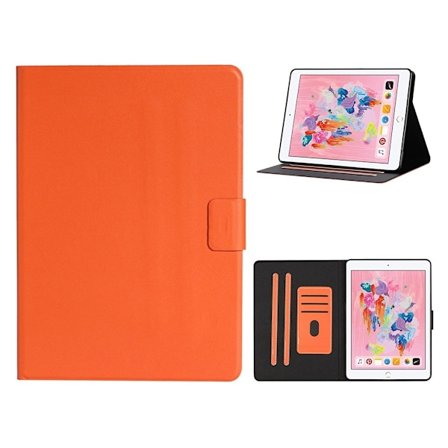 Auto Wake Sleep Stand Smart Leather Tablet Cover iPad Air (2013) / iPad Air 2 / iPad 9.7-inch (2017) / iPad 9.7-inch (2018) - Orange