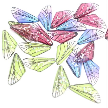 100st Butterfly Wing Charms Insekter Wings Charms Dragonfly