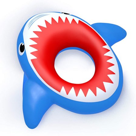 Oppustelig haj bøje, svømme seng, oppustelig strand flyde legetøj, oppustelig pool madras-komfortabel-sjov-blød og holdbar.