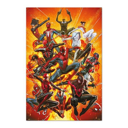 Poster Marvel Spider-Man - Grupo Erik - Spider-Geddon - 61x91,5 cm - Väggdekoration - Flerfärgad