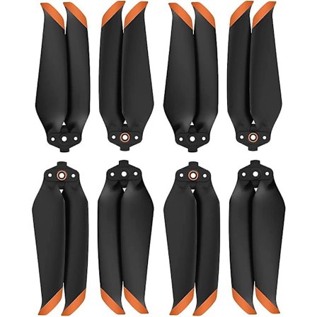 (4 Par Orange) Dji Mavic Air 2/Mavic Air 2s UAV Propeller Lav Støy Propeller Rask Utgivelse Propeller Tilbehør Blad Fargede UAV Propellerblad