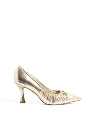 NA-KD Gold Bow Detail Pumps - Nytårssko - Guld - EU 36
