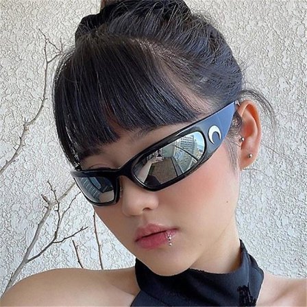 Rectangular Sunglasses Vintage Outdoor Cycling Sports Hip Hop Punk Sun Glasses