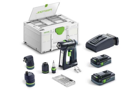 Festool C 18 HPC 4,0 I-Set Skruvdragare med batteri och laddare, Maskiner