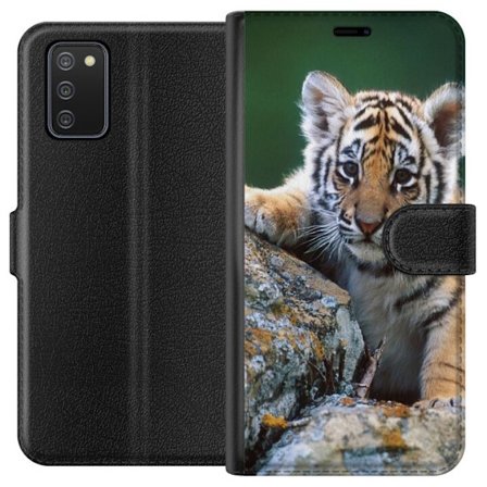 Kompatibelt Plånboksfodral till Samsung Samsung Galaxy A02s Tiger