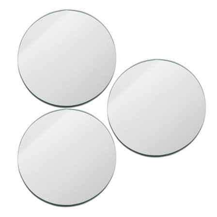 Sølv dekorative speilbrett 3 stk for veggdekor hjem