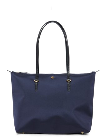 Lauren Ralph Lauren Nylon Medium Keaton Tote Bag - Blue - ONE SIZE