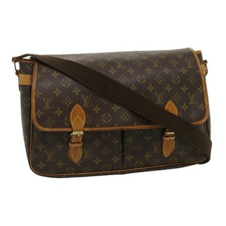 Louis Vuitton Vintage, Pre -owned Canvas Shoulder Bags Bruin, Dames, Maat:ONE Size