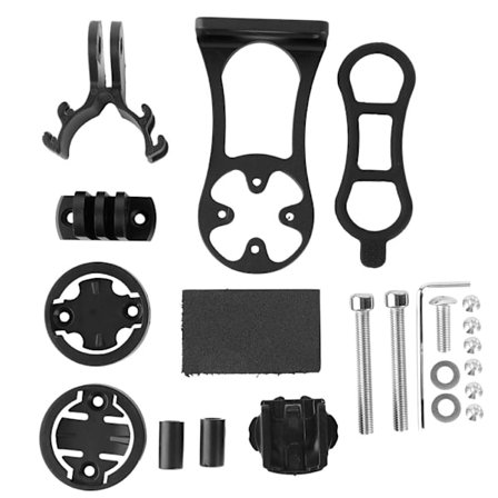 Slitesterkt sykkelcomputerfeste i metall GPS-brakettholder for Garmin Bryton Black