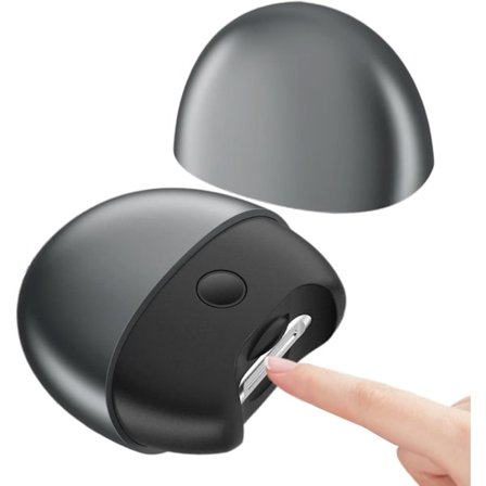 Elektrisk negleklipper for hender og føtter - Stille drift med LED-belysning - Egnet for eldre og hjemmehjelp