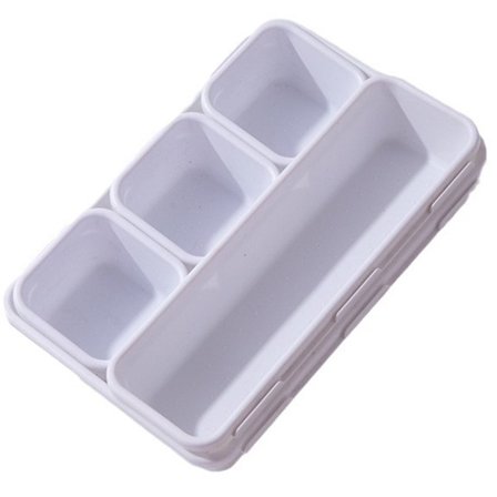 Sæt med 8 opbevaringskasser - 3 størrelser skuffeorganisatorer - Skuffer - Hylder og (8 kvadratfod)