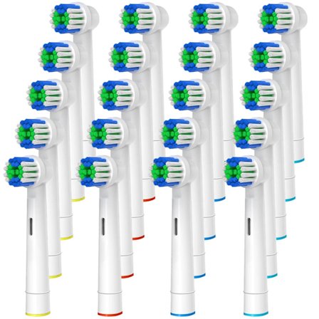 Oral B Kompatibla Ersättningsborsthuvuden för Elektrisk Tandborste, Professionell Tandborsthuvud Refill för Pro & D Serien