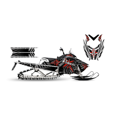 Tarrasarja SweTown Polaris Star - Punainen - Polaris 800 Switchback Assault 2011-2016