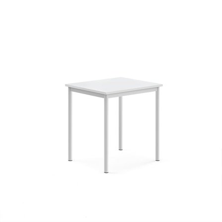 Desk SONITUS, 700x600x720 mm, white high pressure laminate, white