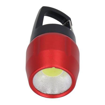COB Mini Carabiner Light Høy lysstyrke Kompakt bærbar campinglampe med krok for fotturer Fiske Hjem Nødhjelp Rød