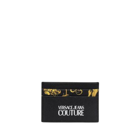 Versace Jeans Couture, Cardholder Czarny, Mężczyzna, Rozmiar: ONE Size