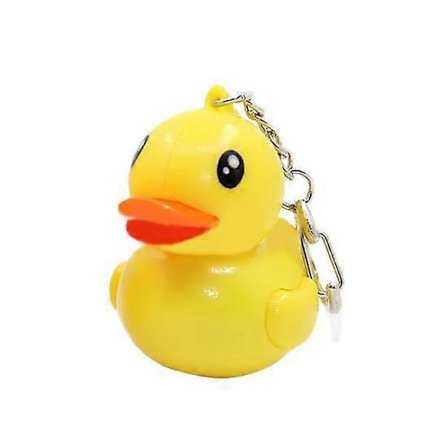 Ihana Keltainen Ankka Avaimenperä LED-valo Avain Ääni Taskulamppu Avaimenperä Lelu_qcx