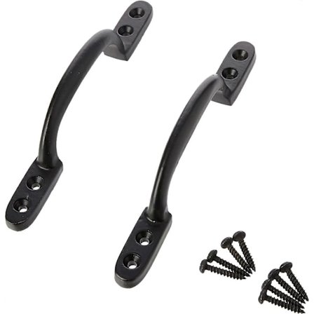2-pack Gamla Handtag 150 mm Svart IJF