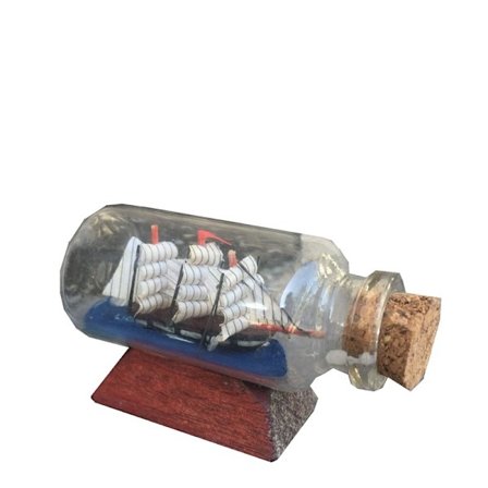 Luovat taiteet ja taiteet Purjehduslautta Pullo pieni pienoismalli