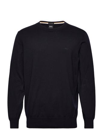 Pacas-L Strikkegenser M. Rund Krage Navy BOSS