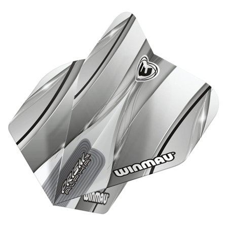 Winmau Dart Flights Alpha Prism Standard 100 Micron 3 Sets White/Black/Grey Professional Translucent Design Extra Thick