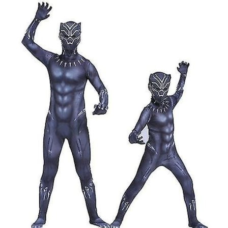 Barns Spider-man Iron Man kostym Cosplay Panther Venom Jumpsuit.a.-1 Panther