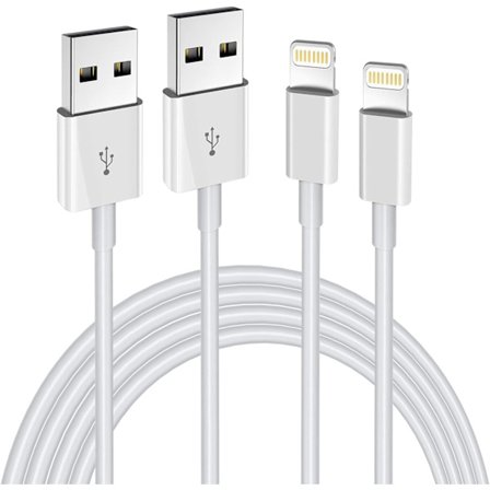 iPhone Laddare Lightning Kabel, 2-pack Apple MFi Certifierad USB iPhone Snabbladdningssladd