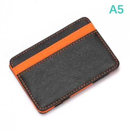 Herr Pu-läder Magic Plånbok Pengaklämmor Slim Plånbokshållare Thi