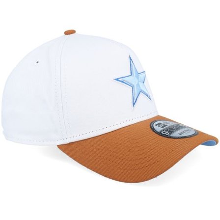 New Era - NFL Vit adjustable Keps - Dallas Cowboys Rust & Ice 9FORTY White/Brown/Sky A-frame Adjustable @ Hatstore
