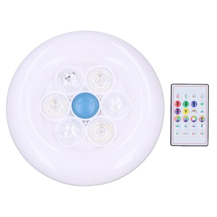 E27 50W LED-taklampe Bluetooth-høyttaler Musikk Taklampe Fjernkontroll Smart Taklampe 85‐265V