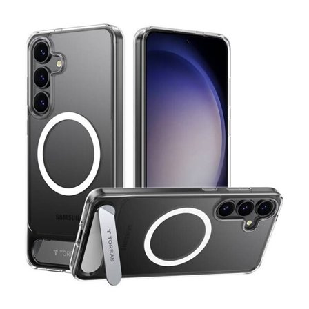 Torras Pstand Series-teletaske til Samsung S25 (gennemsigtig)
