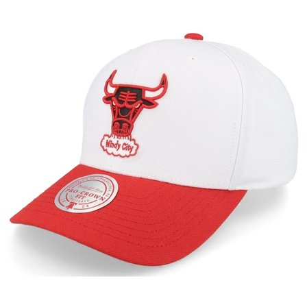 Mitchell & Ness - NBA White adjustable Czapka Z Daszkiem - Chicago Bulls Team 2 Tone 2.0 Pro White/Red Adjustable @ Hatstore