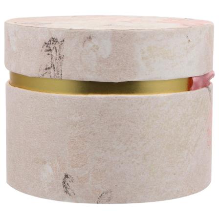 1 stk Rundt Slik Opbevaringsboks Bryllup Papir Flanel Slikboks Fest Tilbehør Pink 12X9CM Pink 12X9CM