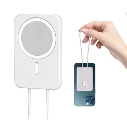 Apple MagSafe Charger silikone cover i rustningsstil - Hvid