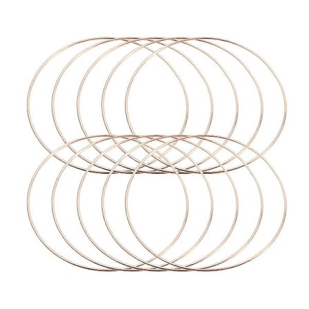 10 stk. Drømmefanger Jernring DIY Drømmefanger Rund Ring DIY Drømmefanger Tilbehør (50mm)