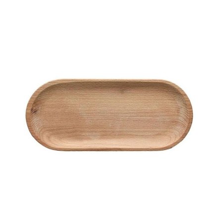 Trä Naturlig Dessertskål Bricka, Liten Trä Ostbricka, Bordsartiklar Dekorativ Bricka Oval Oval