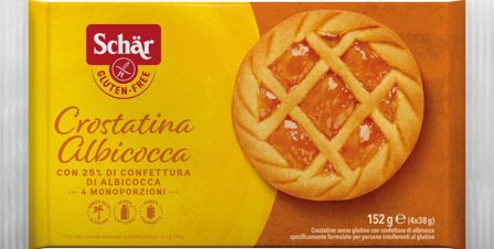 Schar Crostatina Albicocca Senza Glutine 4 Monoporzioni x 38g