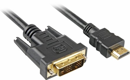 Sharkoon Kabel HDMI -> DVI-D (18+1) 3m schwarz
