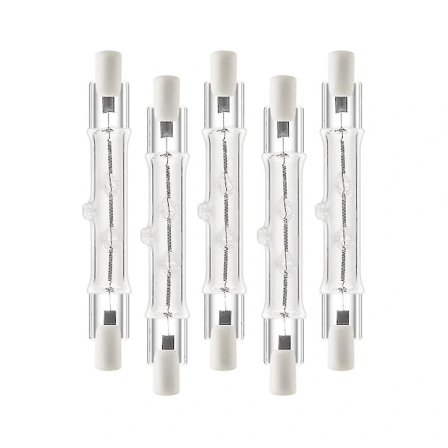 5 kpl R7s 118mm 300W 230V, R7s halogeenilamppu, himmennettävä halogeenilamppu, yhteensopiva Cons-laitteiden kanssa