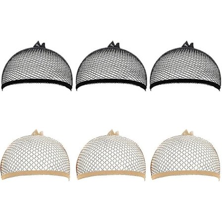 Hårnet til Parykfremstilling Sort Mesh Net Strømpehat