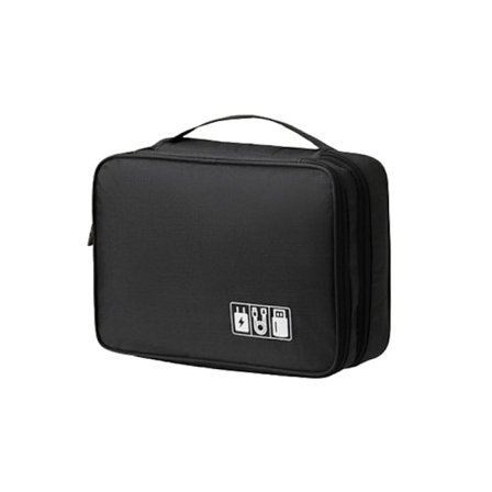 Opbevaringstaske - Tredobbelt lag for effektiv organisering Sort