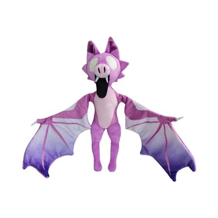 32cm Skognetter 99 Dukke, Plysjleke - Rosa-Lilla Flaggermus