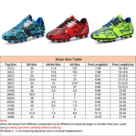 Barn Tenåring Fotballsko Spikes Sko Fotball Trening Joggesko