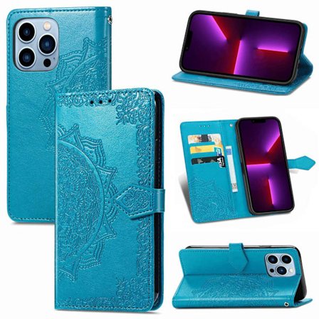 Etui til Samsung S25 Ultra blå flip skinn klistremerke